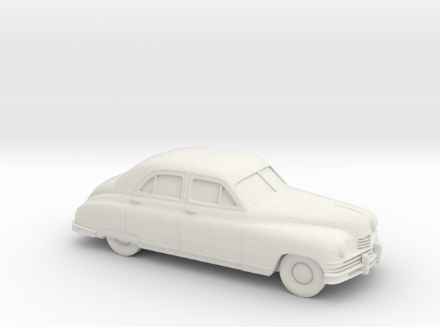 1/87 1948-50  Packard Super Eight Series Sedan in White Natural Versatile Plastic