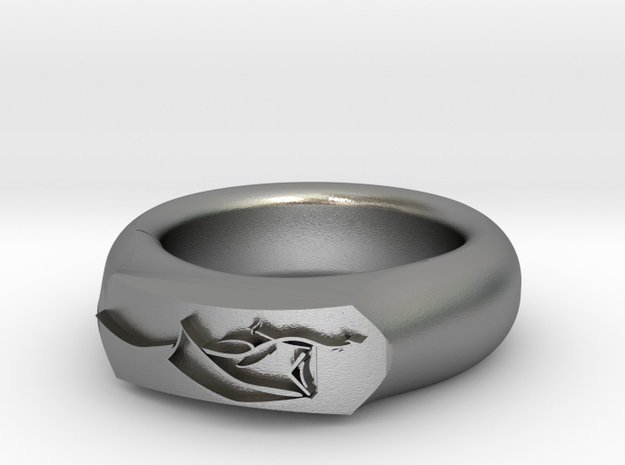Dragon Ring in Natural Silver: 6 / 51.5