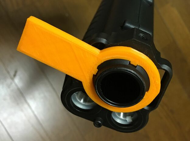 Barrel Ring Wrench for TM Airsoft KSG gas-shotgun in Orange Processed Versatile Plastic