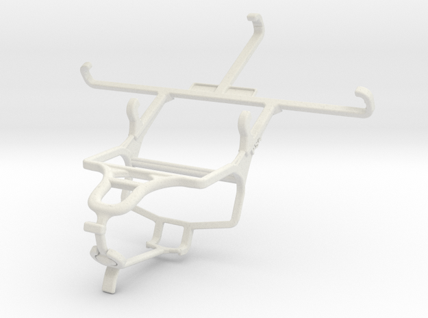 Controller mount for PS4 & Samsung Galaxy On5 in White Natural Versatile Plastic