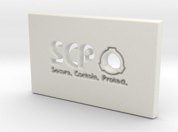 SCP Slab in White Natural Versatile Plastic