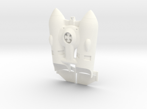 Rocketeer Jetpack scale 1/6 in White Processed Versatile Plastic