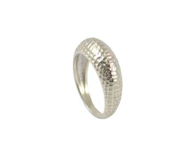 Skin ring in Polished Silver: Medium