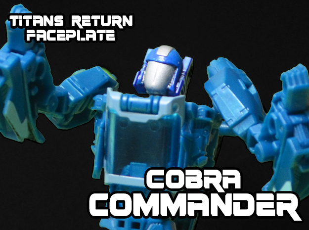 Cobra Commander Face (Titans Return) in Smooth Fine Detail Plastic
