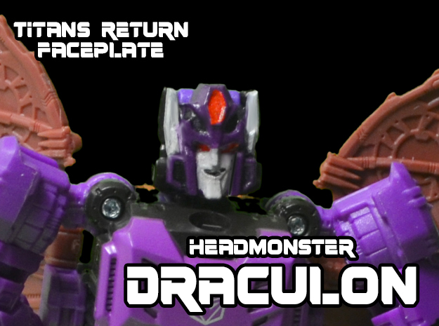 Headmonster Draculon Face (Titans Return) in Smooth Fine Detail Plastic