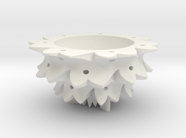 Flower Bowl in White Natural Versatile Plastic