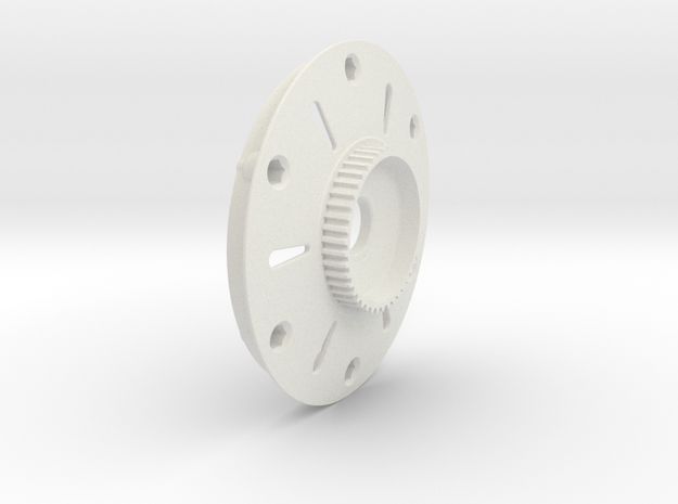 Disc for 2015 with Pulley in White Natural Versatile Plastic