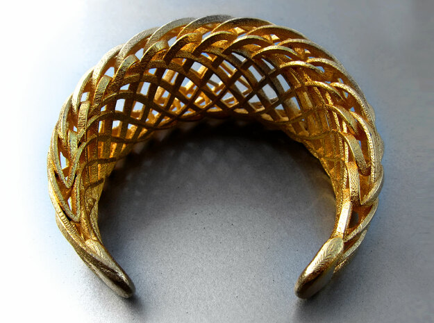 Echo.D bracelet in Polished Gold Steel