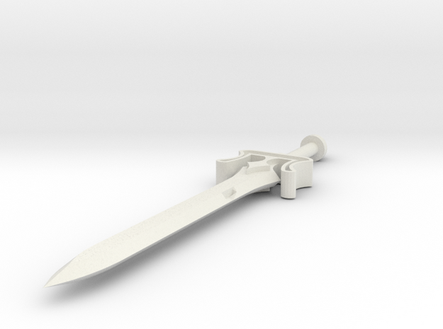 1:18 simple power sword in White Natural Versatile Plastic