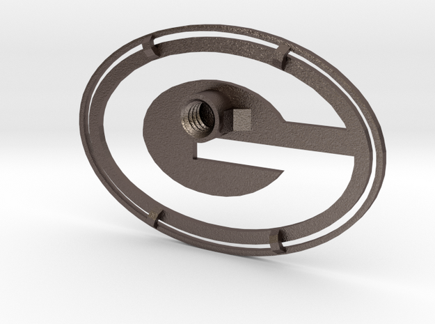 Packers Branding Iron Inverse in Polished Bronzed Silver Steel