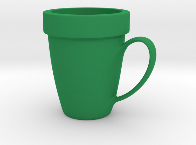 Coffee mug #9 XL - Super Mario warp pipe in Green Processed Versatile Plastic