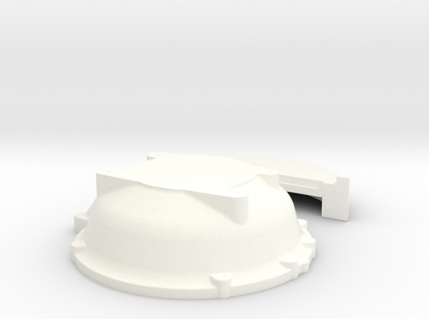 1/8 Buick Nailhead Bellhousing For Muncie Trans in White Processed Versatile Plastic