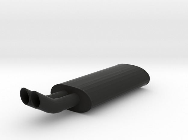 Muffler DTM Style - 1/10 in Black Natural Versatile Plastic