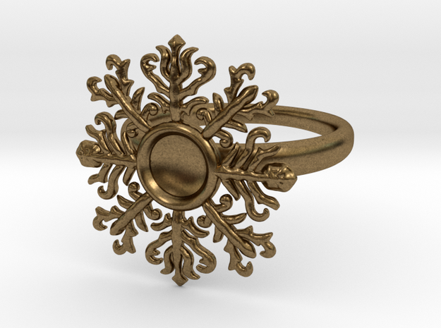 snowflake ring in Natural Bronze