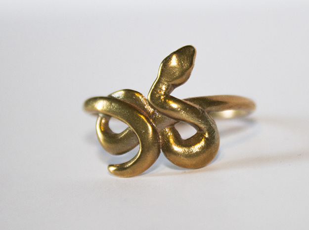 Slytherin Snake ring in Natural Bronze: 8.5 / 58
