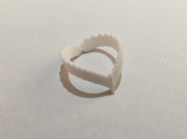 Falcon Wing Ring in Tan Fine Detail Plastic