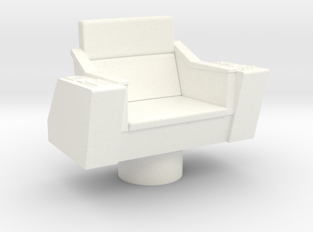 Bridge - Captain's Chair 06 in White Processed Versatile Plastic
