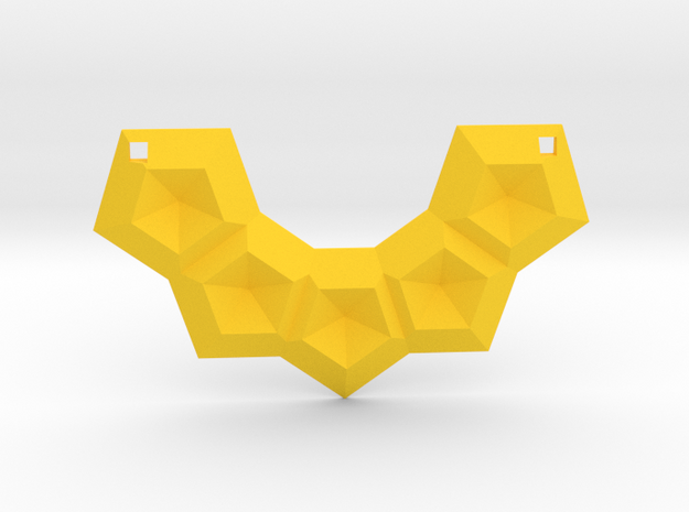Pendant in Yellow Processed Versatile Plastic