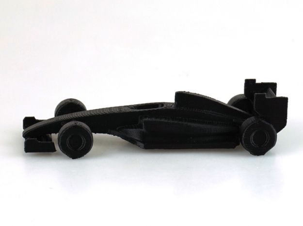 Formula 1 car in Black Natural Versatile Plastic