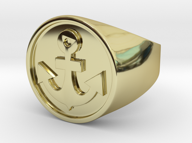 Anchor Band S. -  Signet Ring
