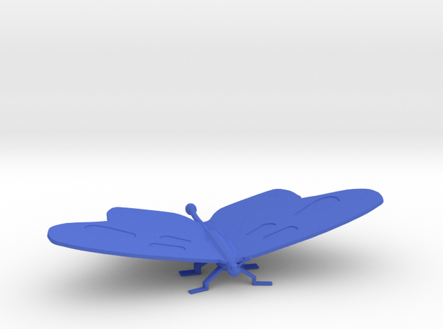 Medium Butterfly in Blue Processed Versatile Plastic