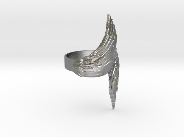 Wings Ring in Natural Silver