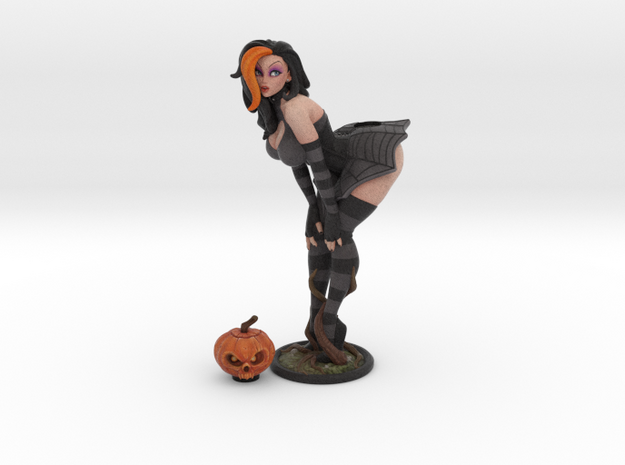 Pumpkin Pinup 150mm in Full Color Sandstone