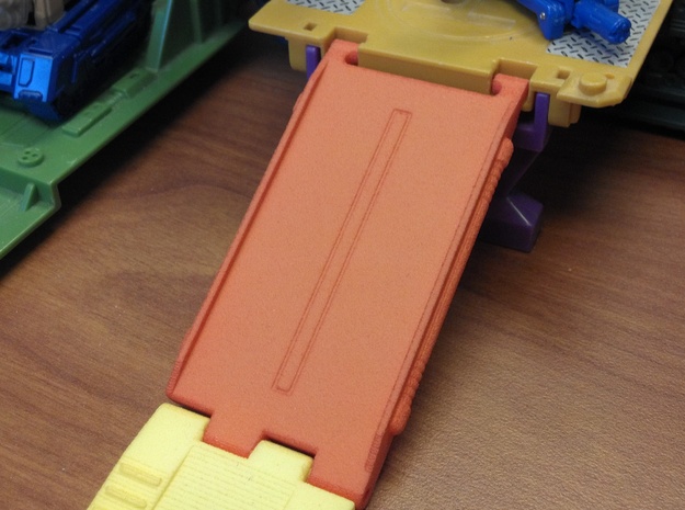 Titans Return Micromaster Adapter Ramp in Orange Processed Versatile Plastic