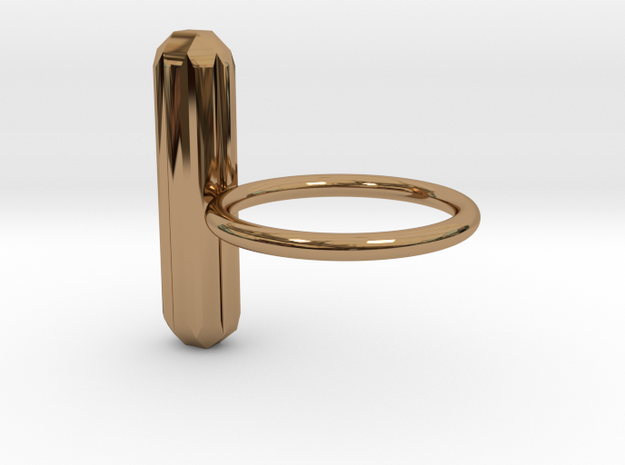 Nova Ring in Polished Brass: 8 / 56.75