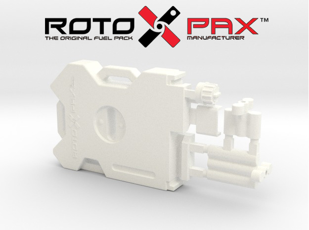 AJ10011 RotopaX 2 Gallon Fuel Pack - WHITE in White Processed Versatile Plastic