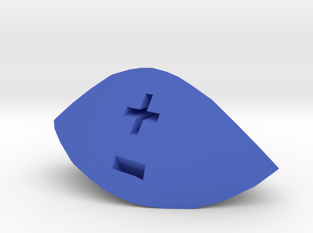 Fudge Twist in Blue Processed Versatile Plastic: d6
