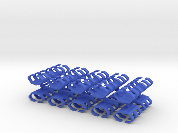 Game Piece, Shipyard, 20-set in Blue Processed Versatile Plastic