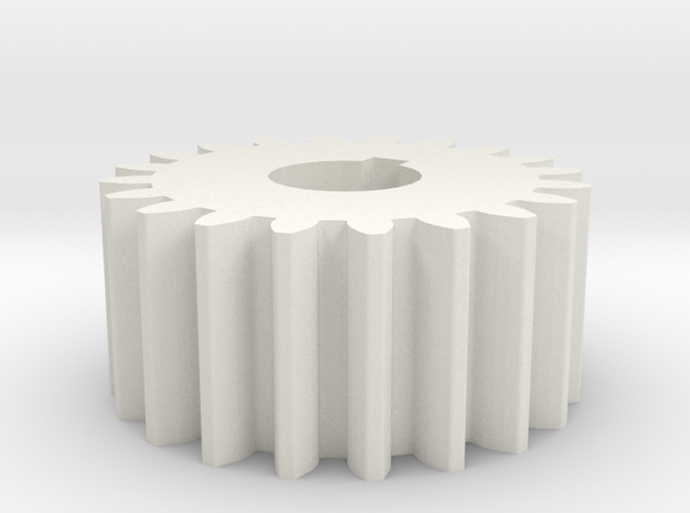 Cylindrical gear Mn=1 Z=20 AP20° Beta0° b=10 HoleØ