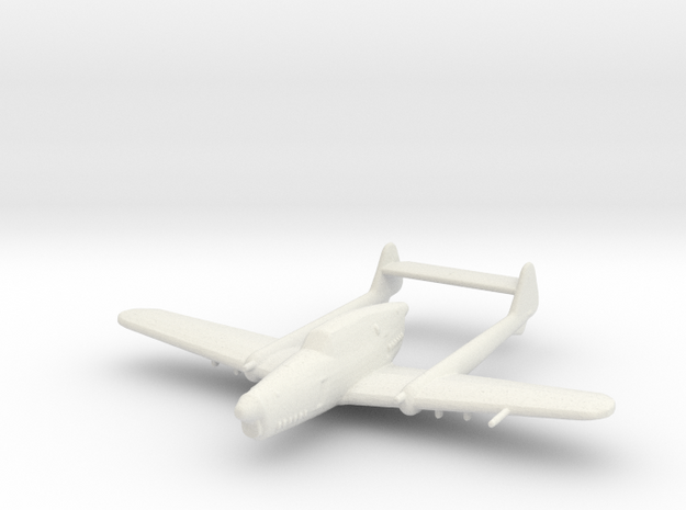 Fokker D.XXIII in White Natural Versatile Plastic: 1:200