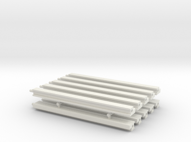 MOF Roof - Back(10) in White Natural Versatile Plastic