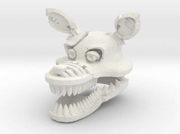 Custom Scary Wolf in White Natural Versatile Plastic