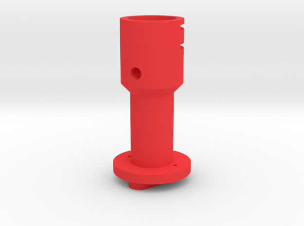 Suncom to Thrustmaster joystick tailpiece in Red Processed Versatile Plastic