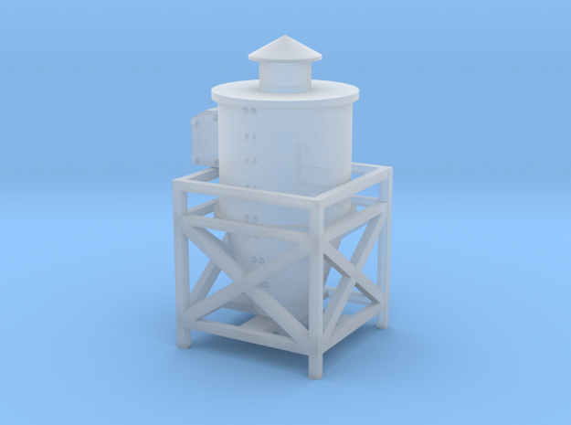 Dust Collector Style #2 Rooftop or Wall HO Scale in Tan Fine Detail Plastic