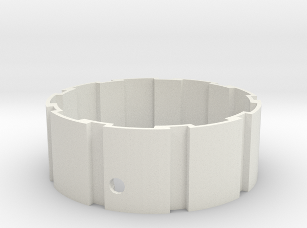 Hyperglide / belt-drive cog interface in White Natural Versatile Plastic