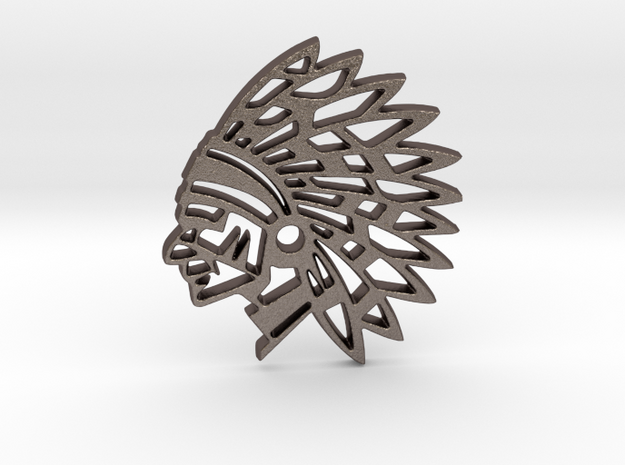 The Chief in Polished Bronzed Silver Steel