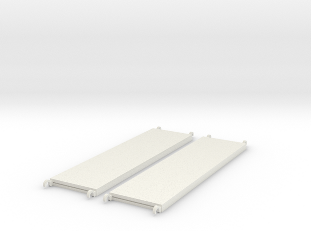 1:24 Walkboards 84x22 in White Natural Versatile Plastic