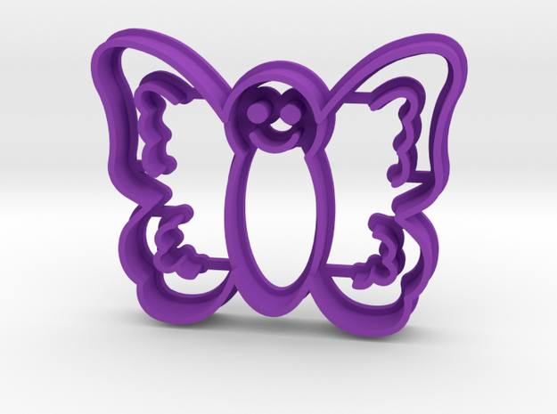 Butterfly Cookie Cutter in Purple Processed Versatile Plastic