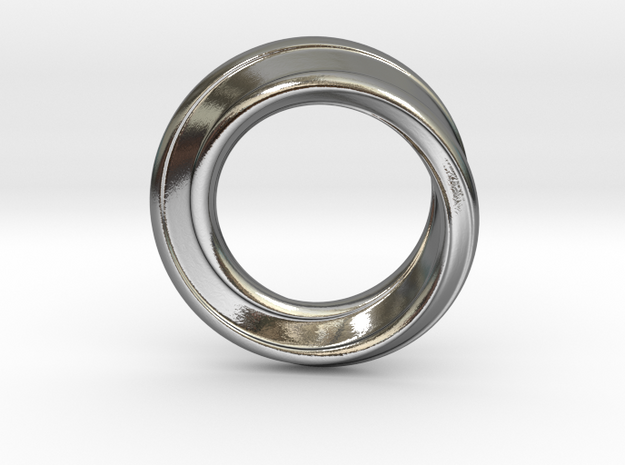Möbius Strip Ring in Polished Silver