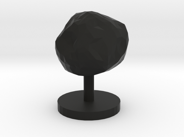 Game Piece, Asteroid, Single in Black Natural Versatile Plastic