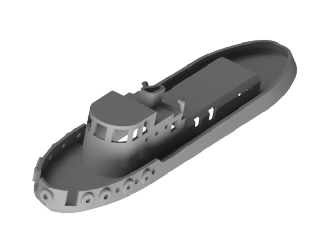005B 1/350 Tug Boat in Tan Fine Detail Plastic