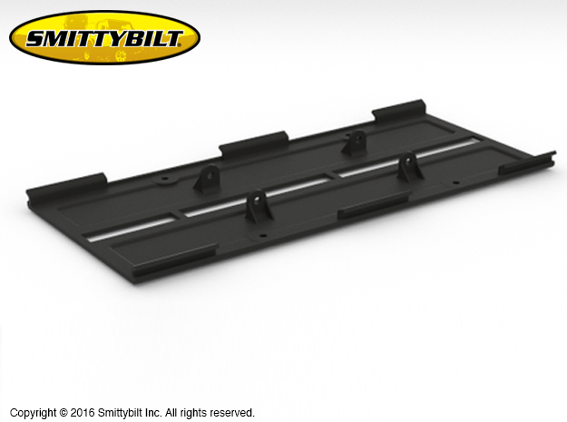 AJ10038 Smittybilt XRC Skid Plate  in Black Natural Versatile Plastic