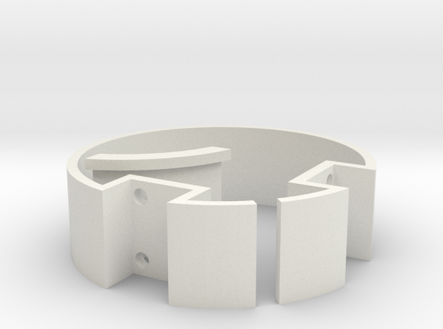 29 mm Double Switch Ring in White Natural Versatile Plastic