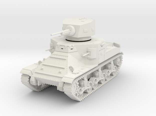 PV37A M2A1 Medium Tank (28mm) in White Natural Versatile Plastic