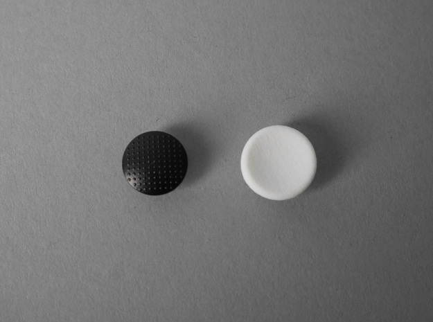 Dish Analog Cap in White Processed Versatile Plastic