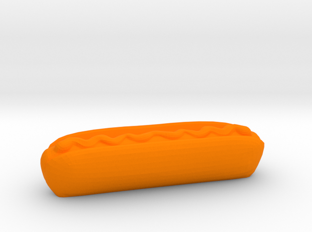 Hotdog in Orange Processed Versatile Plastic